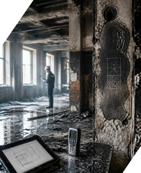 Обследование зданий после пожара в Дзержинском от 15351 р. | ЭкспертизаРоссия