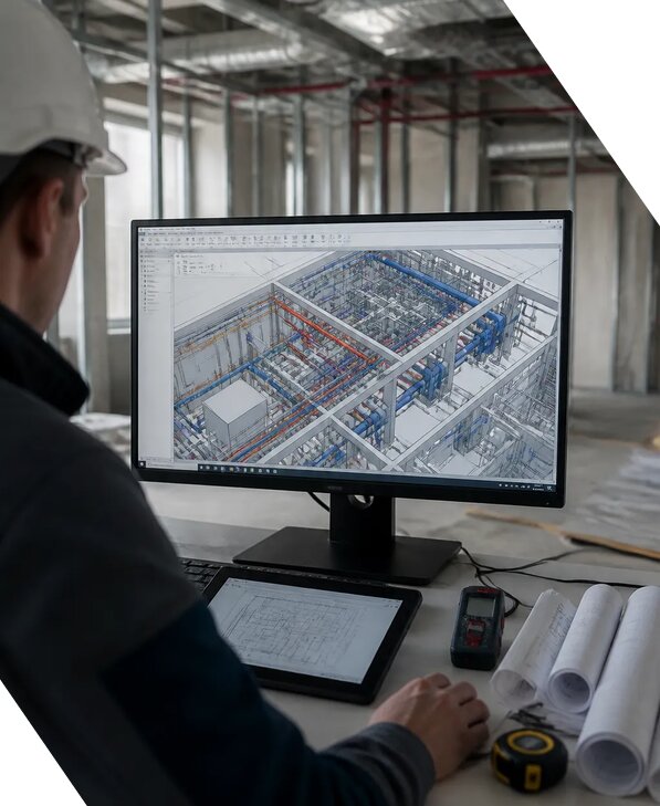 Создание BIM модели инженерных сетей для объектов в Дзержинском